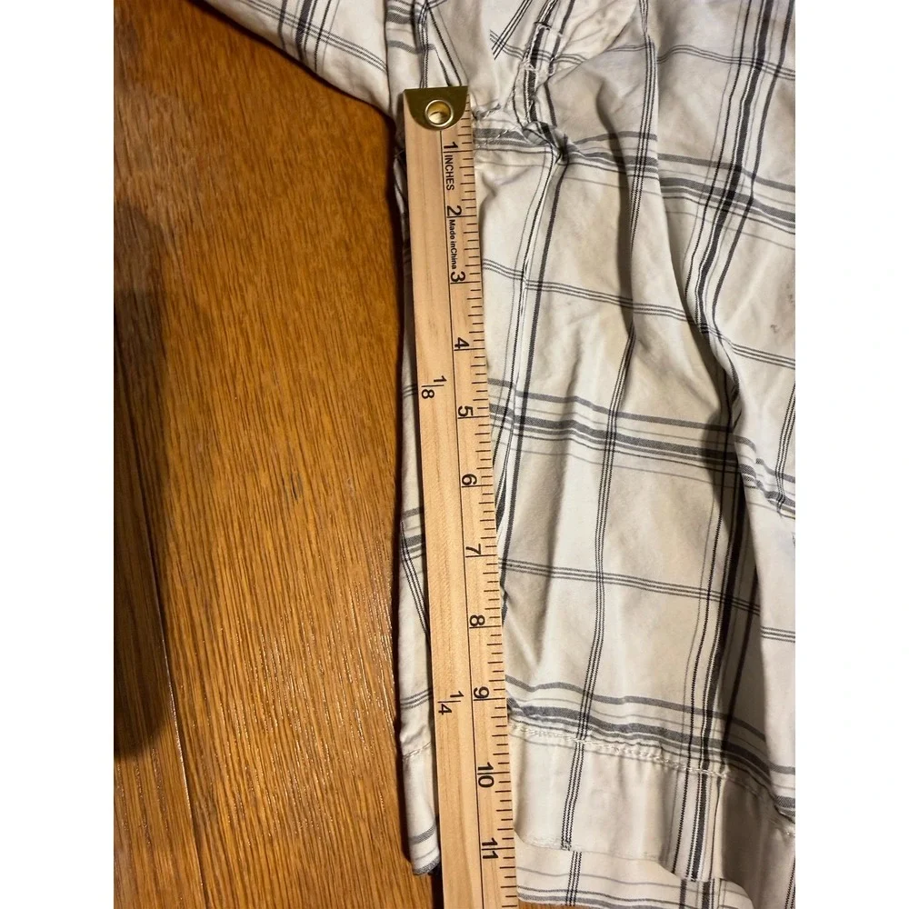 American Eagle Men's Plaid‎ Shorts 32 Classic Length Cotton Khaki Casual